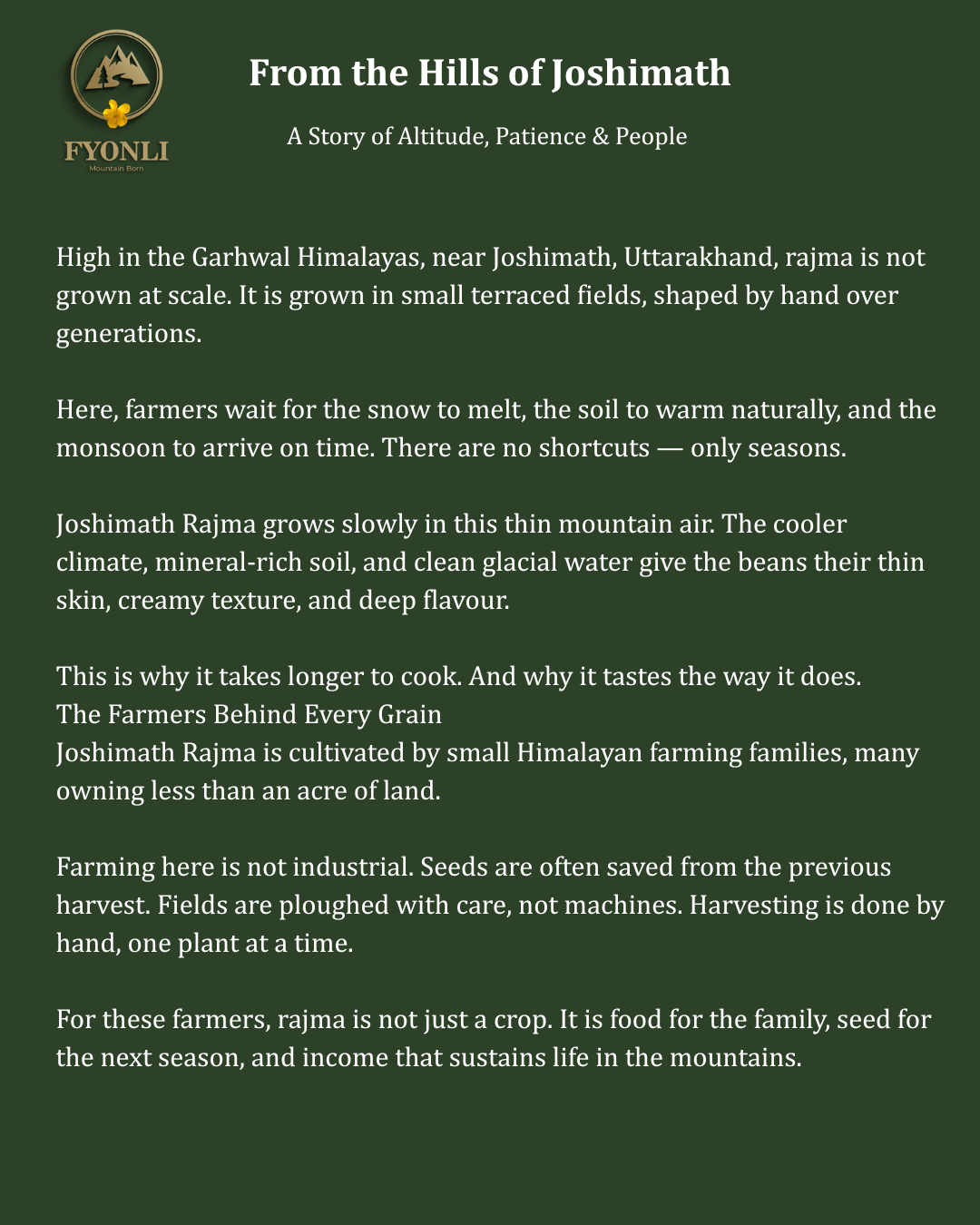 Joshimath Chitra Rajma (Himalayan Superfood)