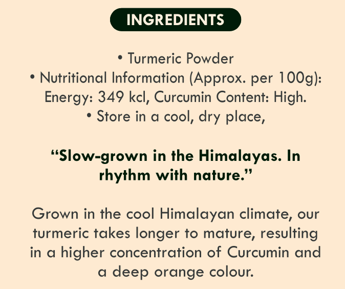 Pahadi Haldi Powder (High curcumin Turmeric)