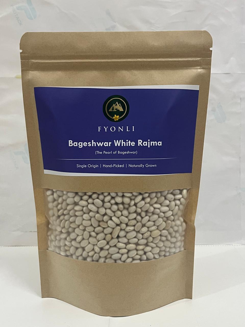 Bageshwar White Rajma (The Pearl of Bageshwar) 400g - Single Origin | Hand-Picked | Naturally Grown