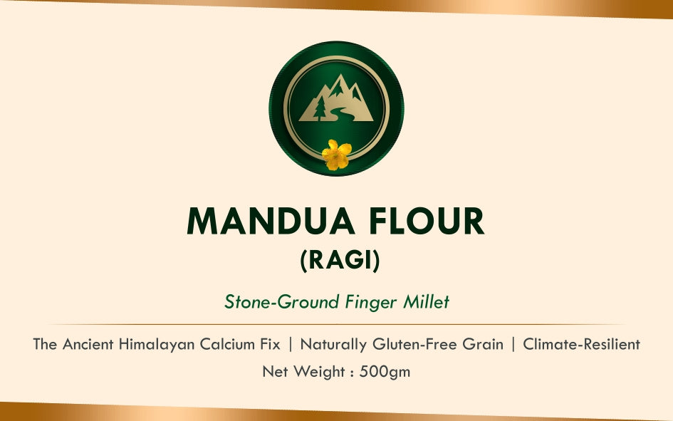 Mandua Flour (Ragi) Stone-Ground Finger Millet 500g - Image 2