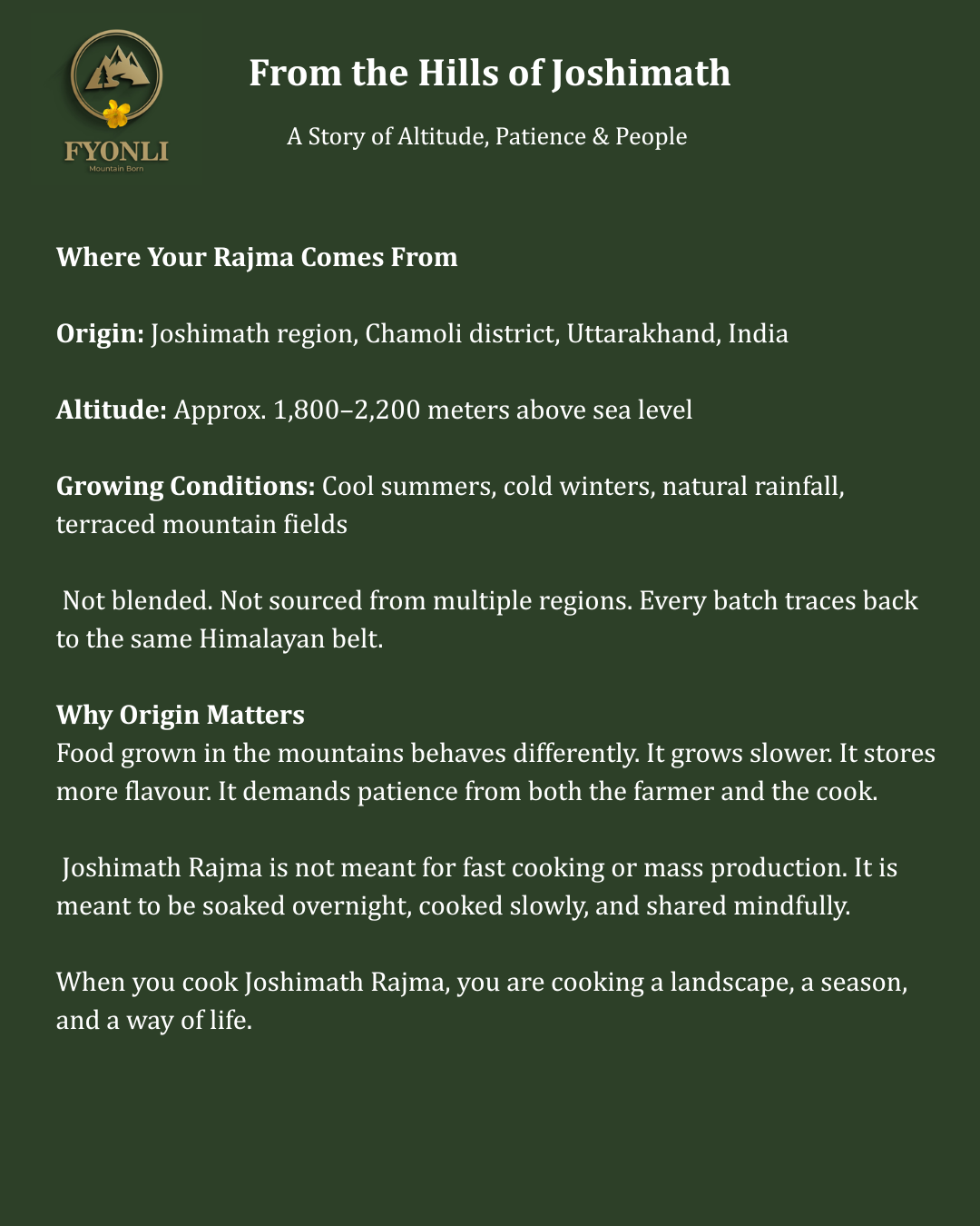 Joshimath Chitra Rajma (Himalayan Superfood)