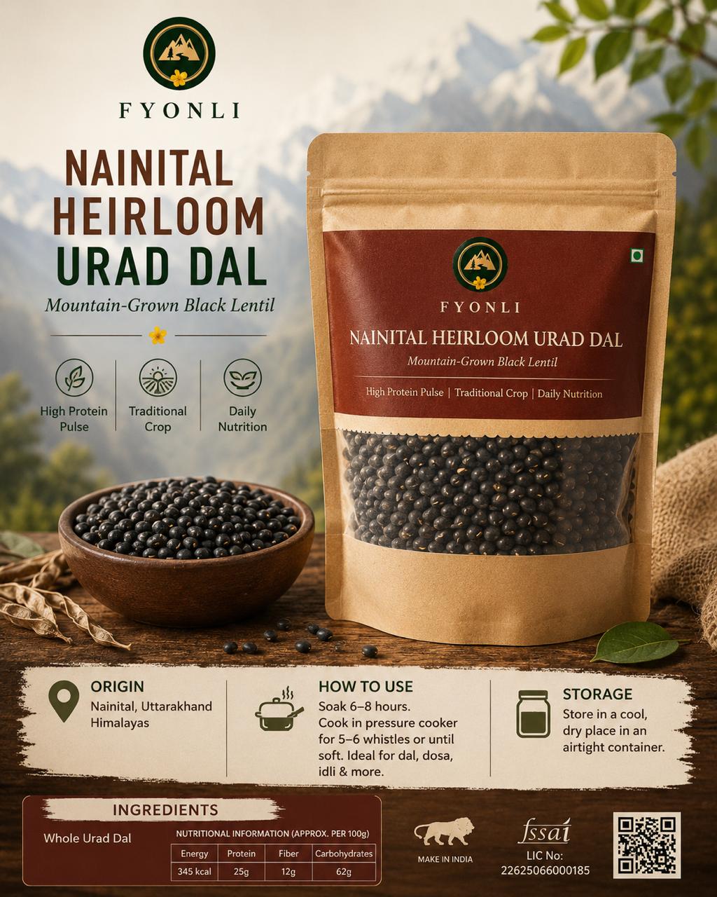 Nanital Heirloom Urad Dal