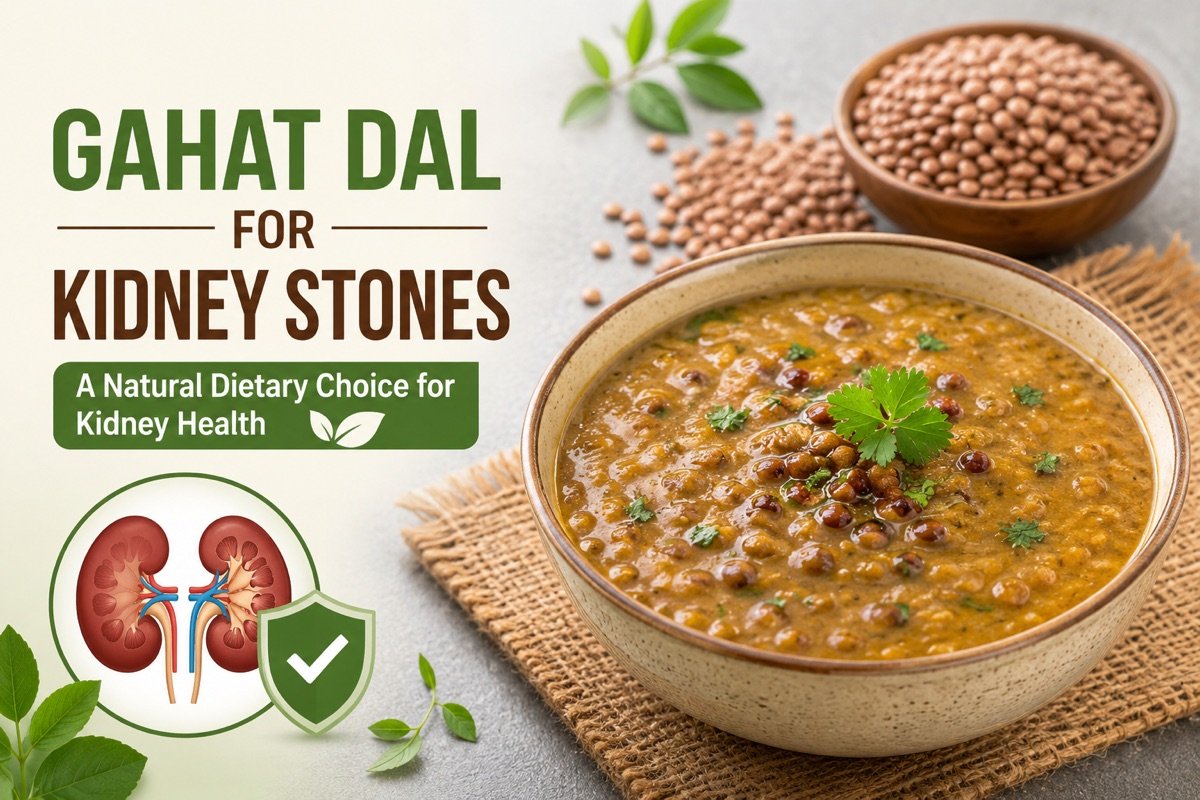 Gahat dal for kidney stones — horse gram (kulthi) broth in a bowl