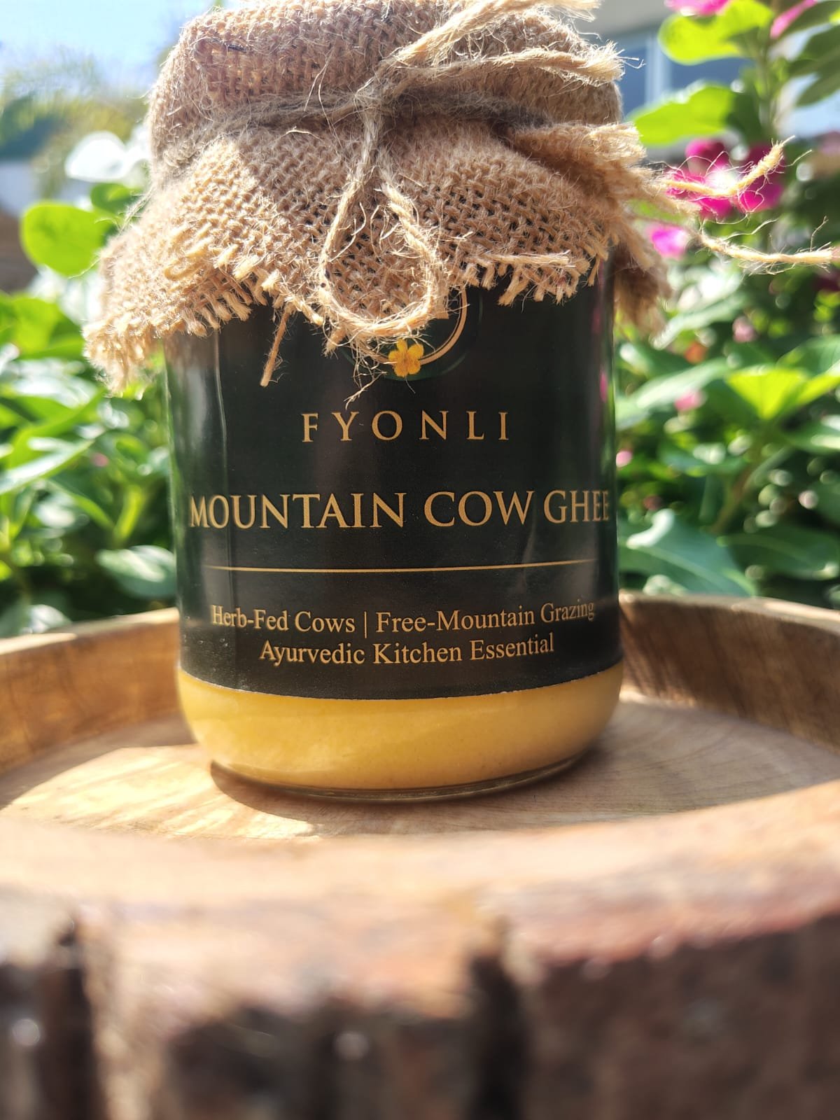 Fyonli Mountain Cow Ghee nutritional information and ingredients label